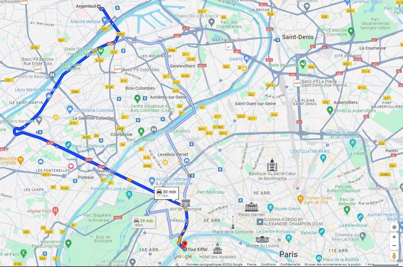 Charmant Appartement A 25 Minutes De Paris. Argenteuil Kültér fotó
